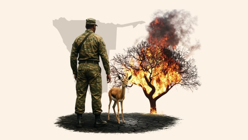 Namibia’s Military Joins the Fight as Wildfire Ravages Etosha National Park