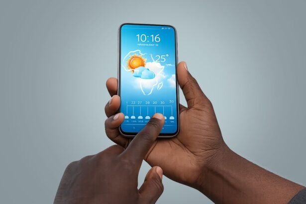 African meteorologists in a Lomé training room working on laptops while a facilitator presents climate graphs on a screen, symbolising how local climate data is being turned into evidence for Africa’s next climate pledges.
