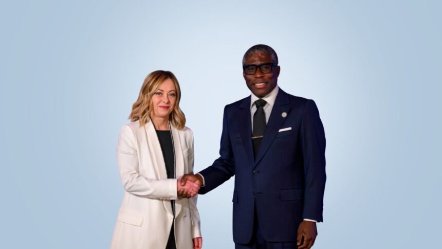 Italian Mattei Plan university partnership in Sidi-Bel-Abbès, Algeria, where the Enrico Mattei Center for Agricultural Technologies trains African students in precision agriculture, AI, and green computing