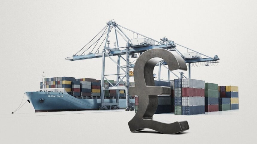 Container trucks and cranes crowded around Lagos’ Apapa and Tin Can Island ports, illustrating both congestion today and plans for a major UK backed modernisation