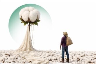 West Africa cotton bales at Cotonou port where Cotton-4 countries attempt shift from raw fiber exports to textile manufacturing value chains through WTO Partnership for Cotton initiative