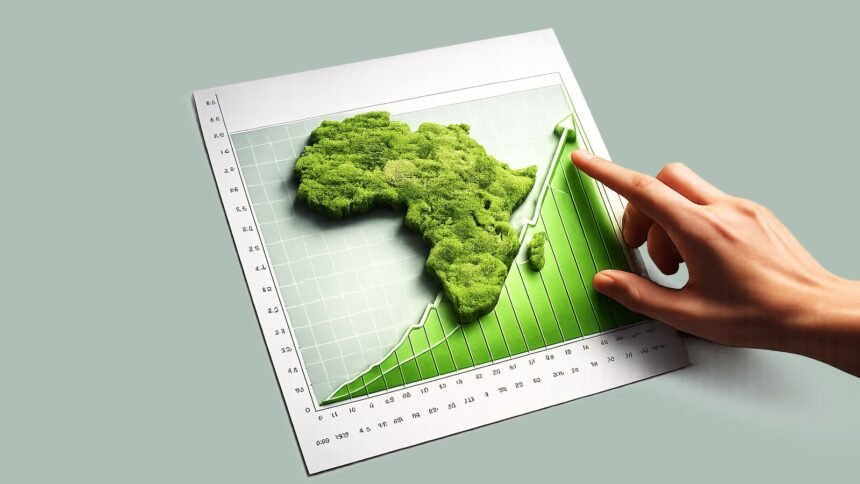 African finance ministers and economic officials reviewing fiscal policy documents and growth projections at ministerial meeting
