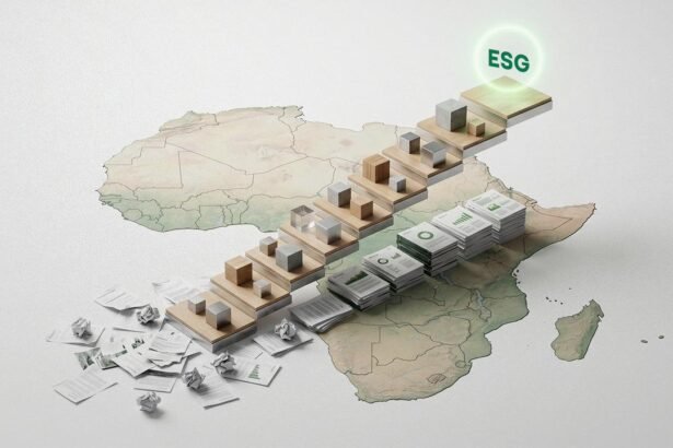 Illustration of global ESG and SDG frameworks flowing into local community projects, symbolizing STEP’s role in turning international sustainability standards into on‑the‑ground action.